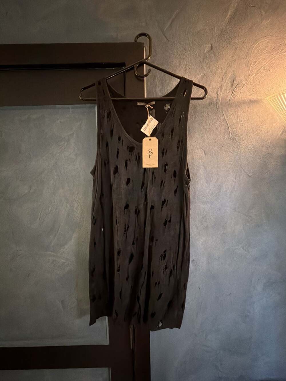 Sandrine Philippe Paris Burned Tank with Coating